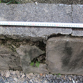 京都市東山区の擁壁について調査・インスペクション